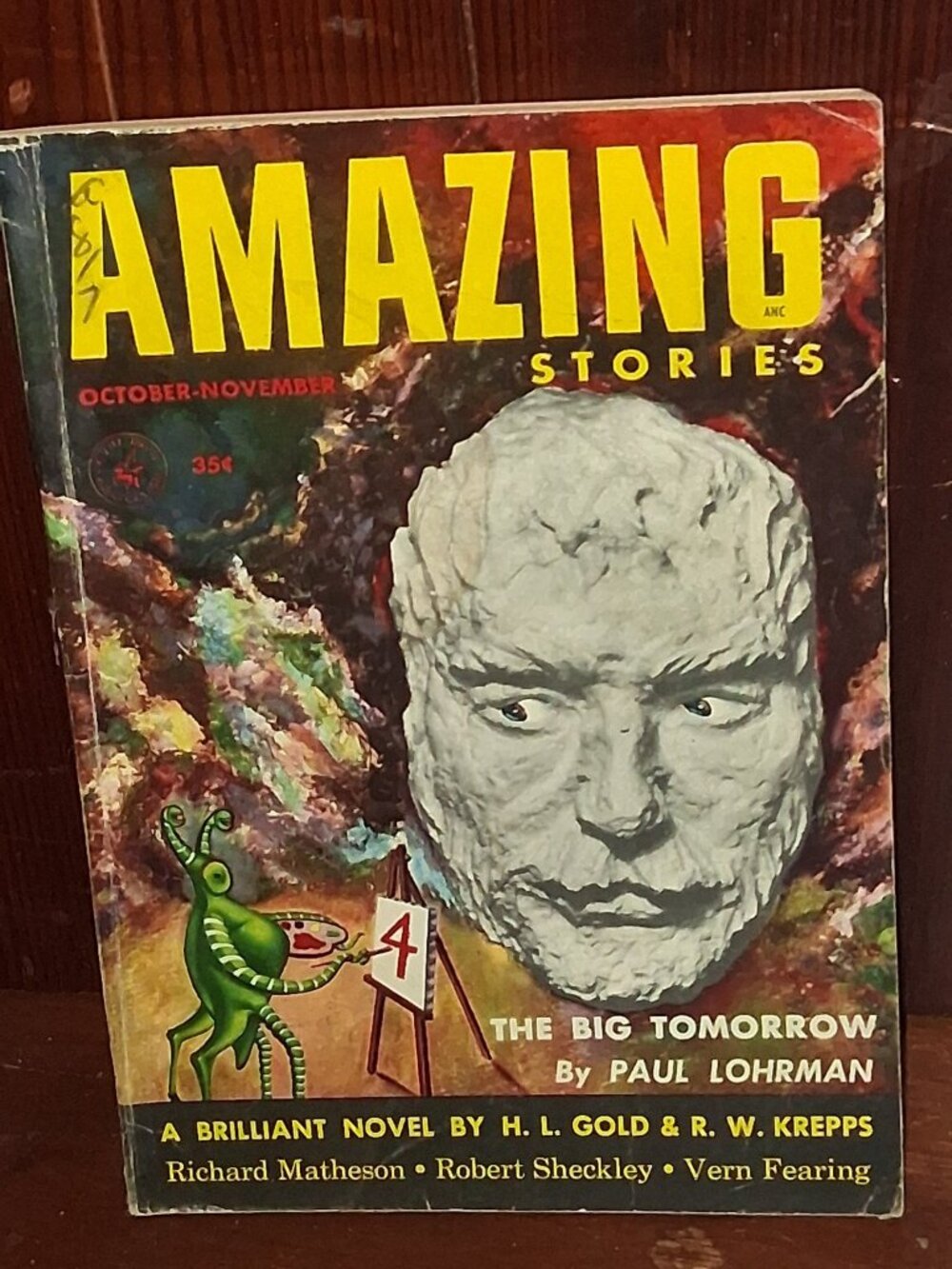 Amazing Stories Oct-Nov 1953 Matheson Sturgeon Sheckley Big Tomorrow
